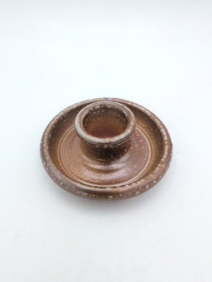 Candle Holder - Salt Glazed