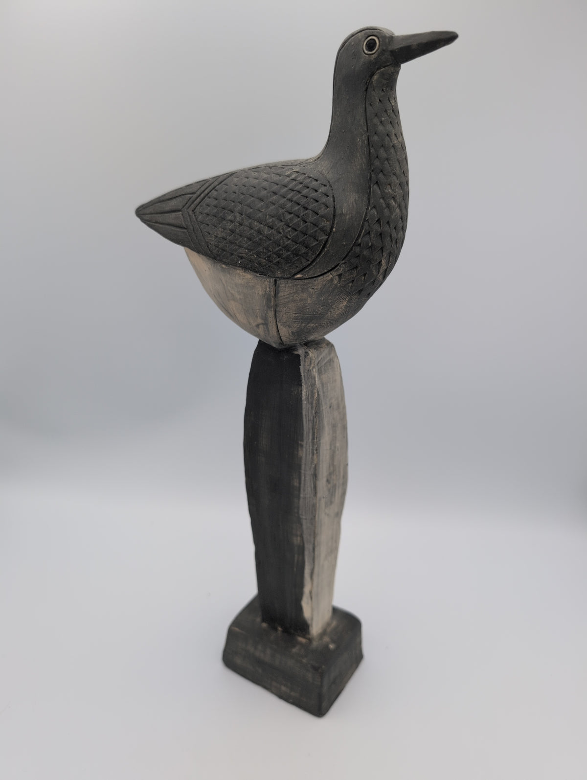 'Sandpiper Sentinel' stoneware sculpture