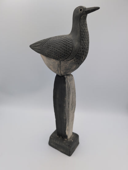 'Sandpiper Sentinel' stoneware sculpture