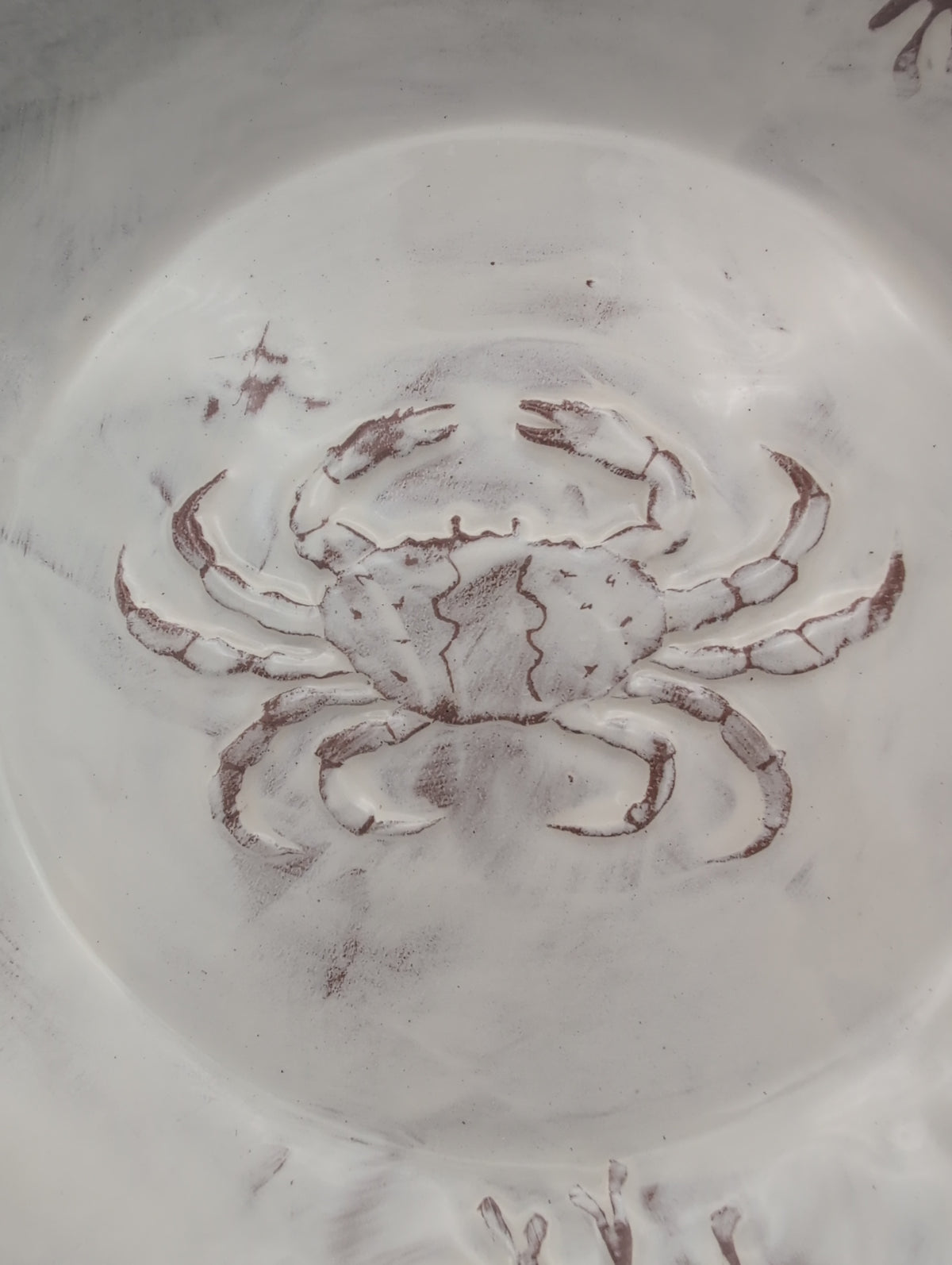 Wide ceramic salad bowl