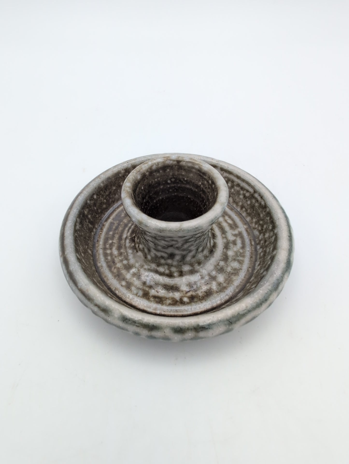 Candle Holder - Salt Glazed