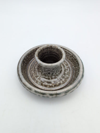 Candle Holder - Salt Glazed