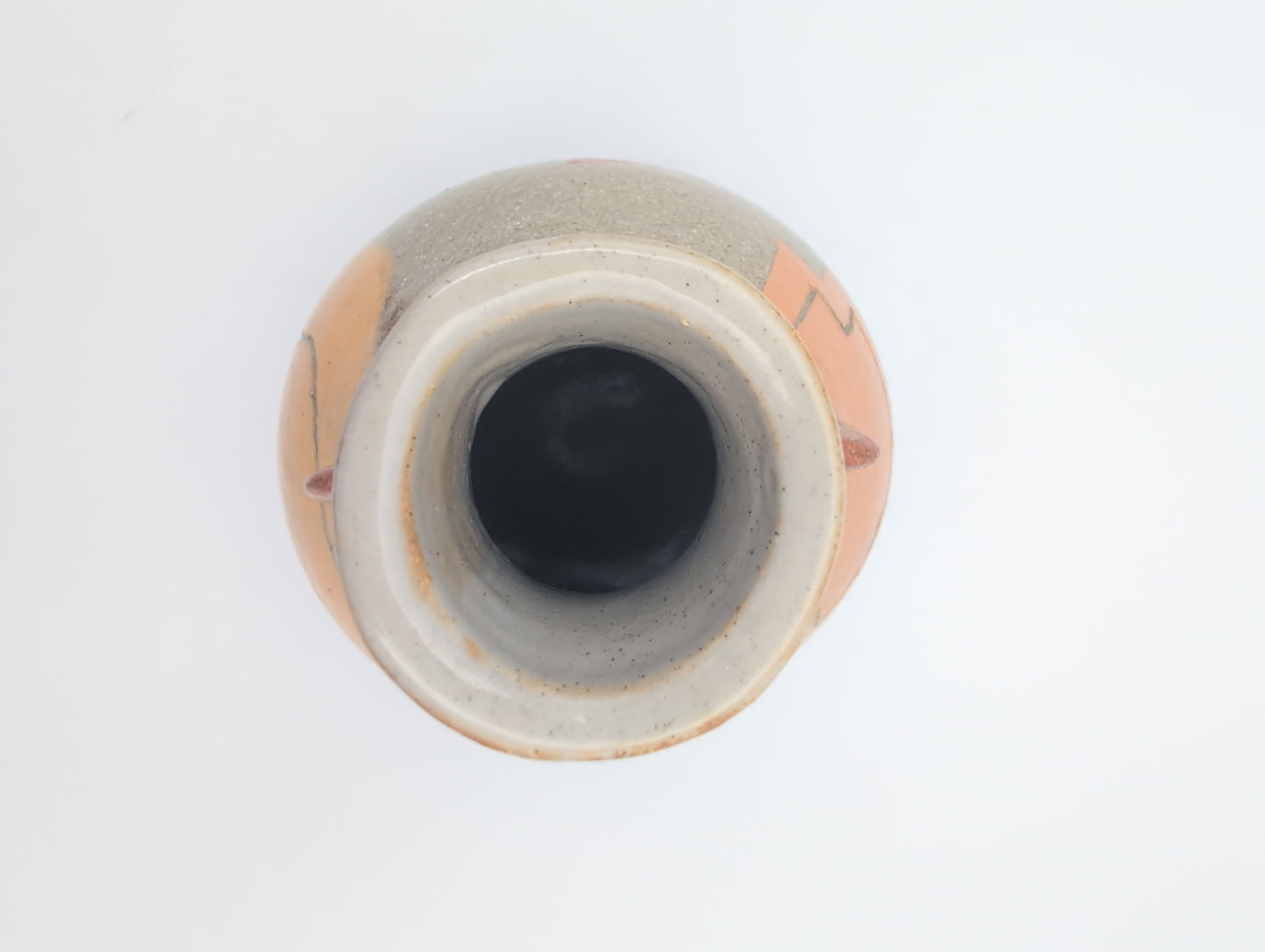 Hand painted vase - abstract