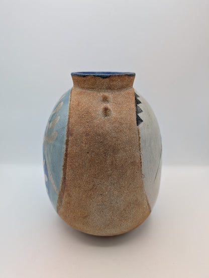 Sunbird and Cactus Vase