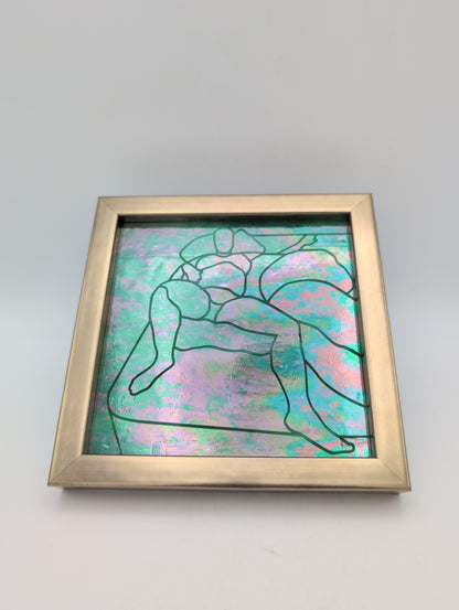 Iridescent glass 'stealth' nude (female)