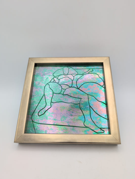 Iridescent glass 'stealth' nude (female)