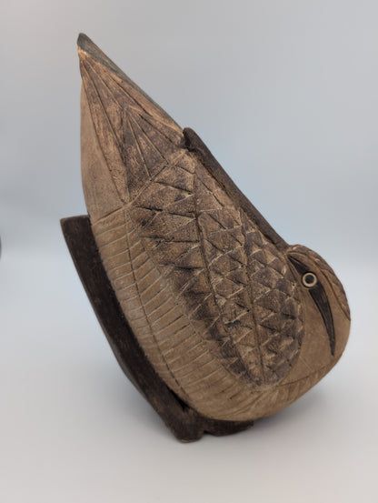 'Snipe' stoneware sculpture
