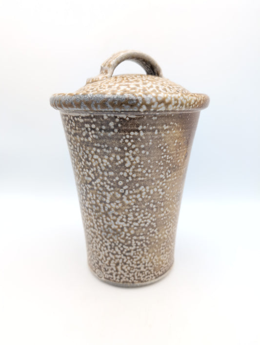 Jar with lid - Salt and Shino