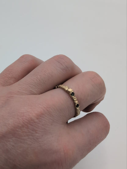 'Hartland' Gold and Sapphire Ring