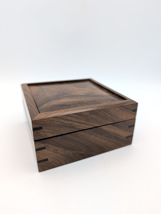 English walnut trinket box
