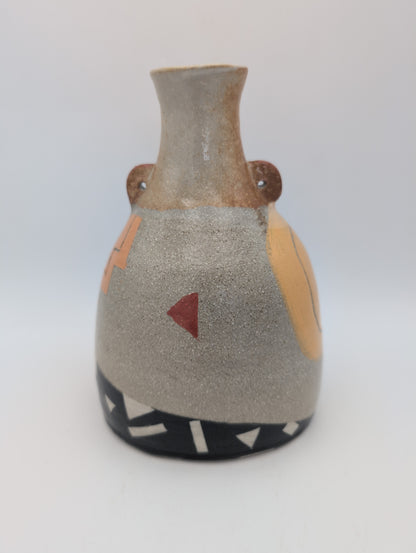 Hand painted vase - abstract