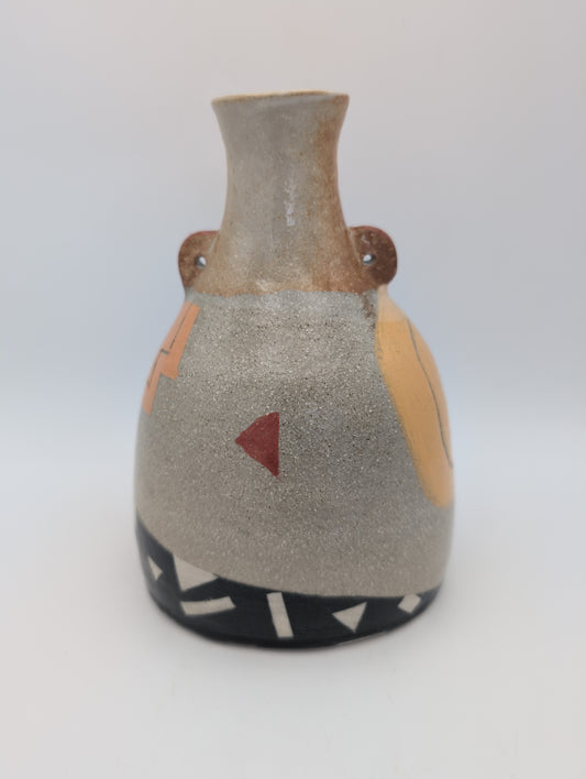 Hand painted vase - abstract
