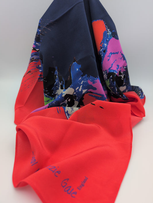 'Hawaiian Dawn' square silk scarf