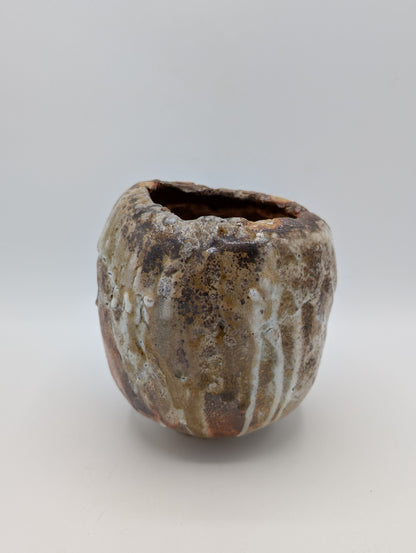 Oxide Ceramic Lidded Vessel