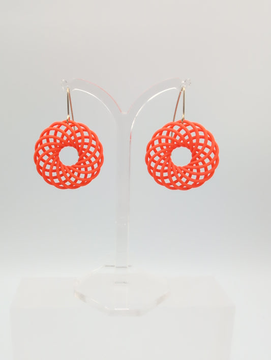 Statement vortex small earrings
