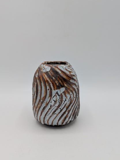 Ceramic Swirl Bud Vase