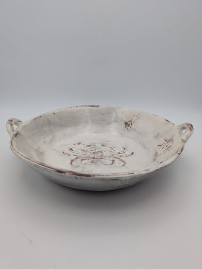 Wide ceramic salad bowl