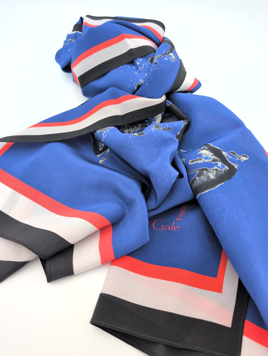 'Joy of the Crojus' silk scarf