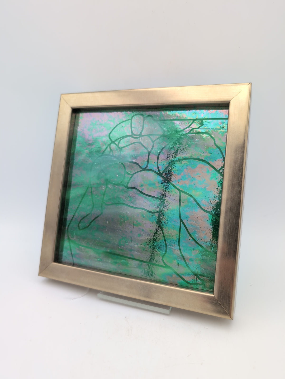 Iridescent glass 'stealth' nude (female)