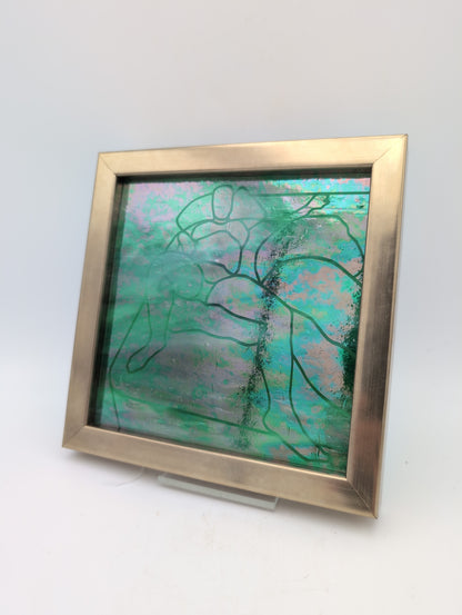 Iridescent glass 'stealth' nude (female)