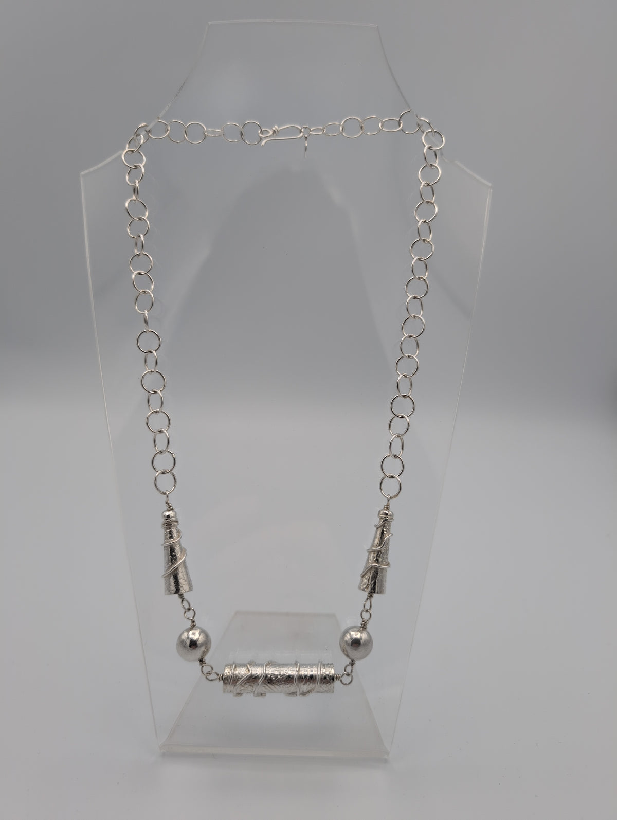 Necklace with Handmade Beads