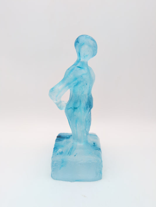 Solid Glass Sculpture: Bruce