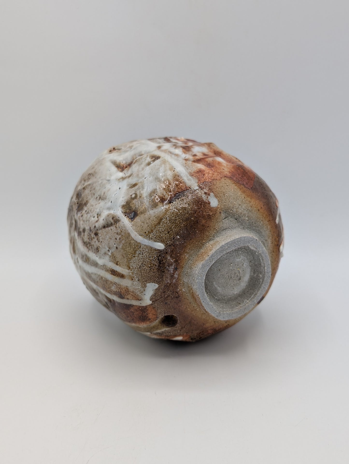 Oxide Ceramic Lidded Vessel