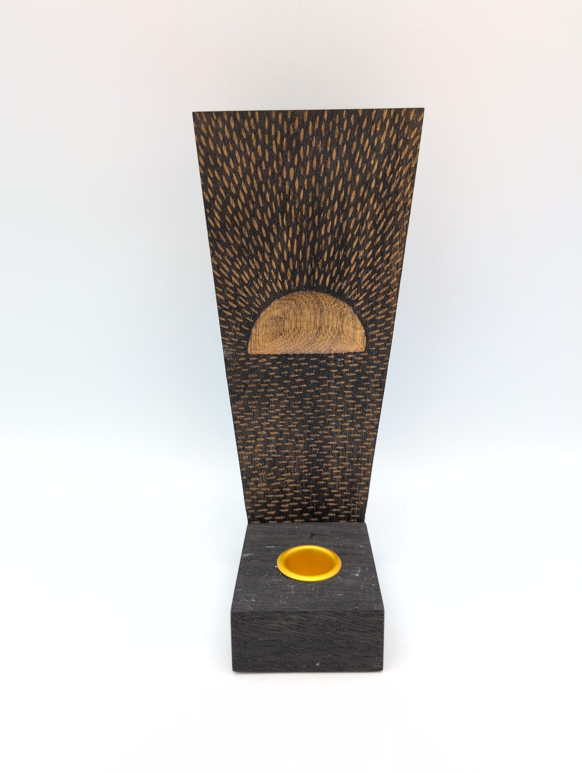 Oak candle holder sunrise / sunset