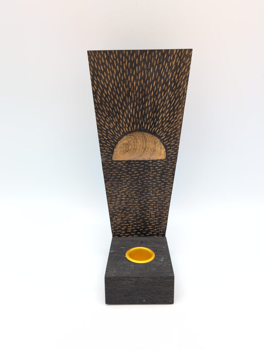 Oak candle holder sunrise / sunset