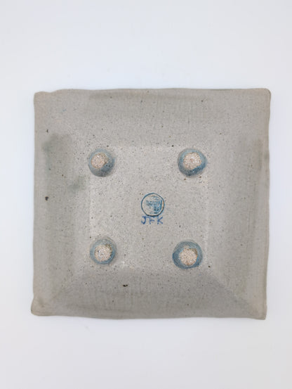 Square Bird and Fern Bowl