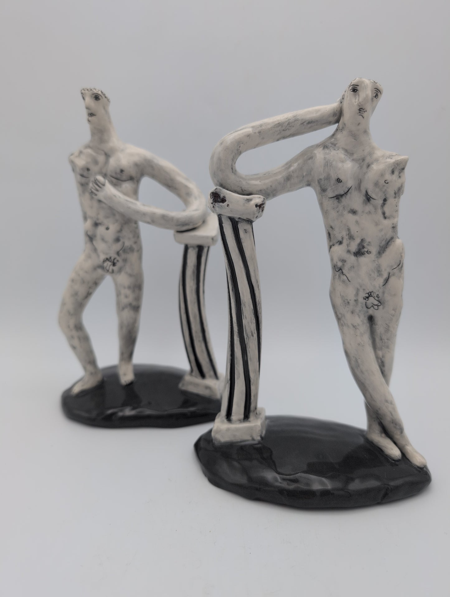 "Classical Man" small ceramic sculpture
