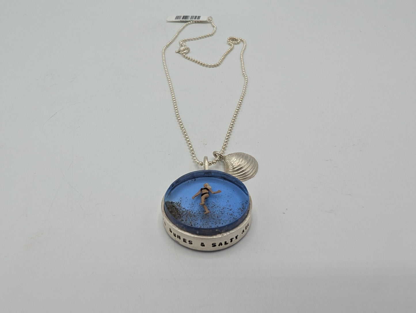 Bikini Bather and Shell Necklace