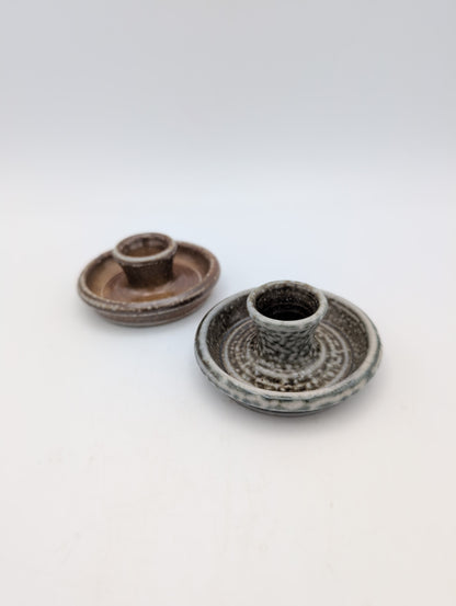 Candle Holder - Salt Glazed