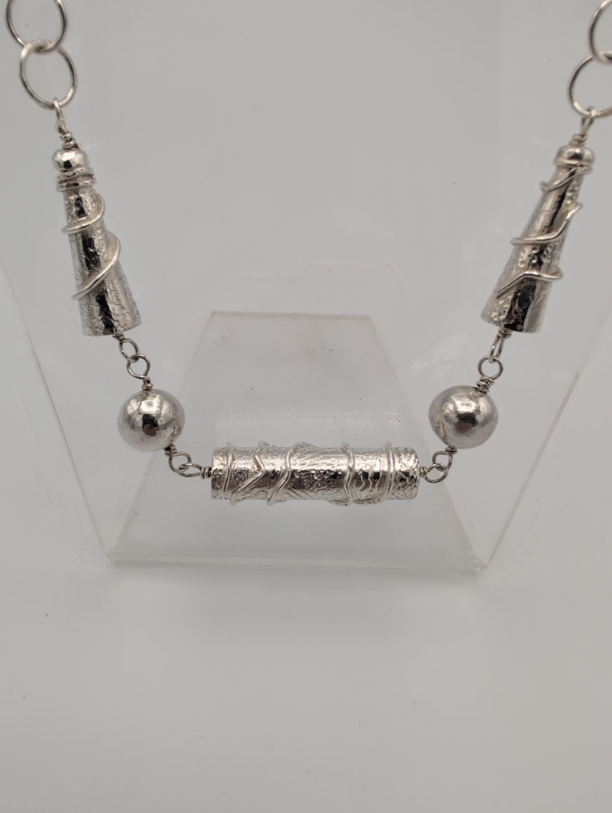 Necklace with Handmade Beads