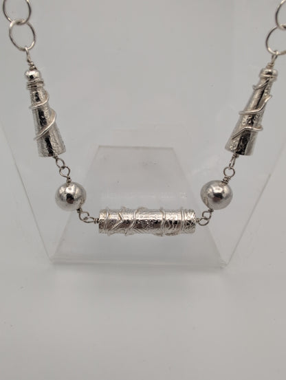 Necklace with Handmade Beads