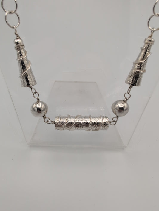 Necklace with Handmade Beads