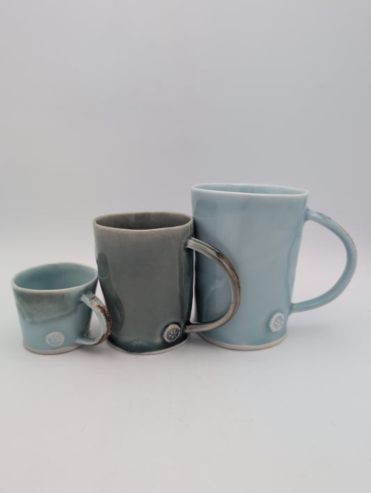 Porcelain deep sea espresso mug