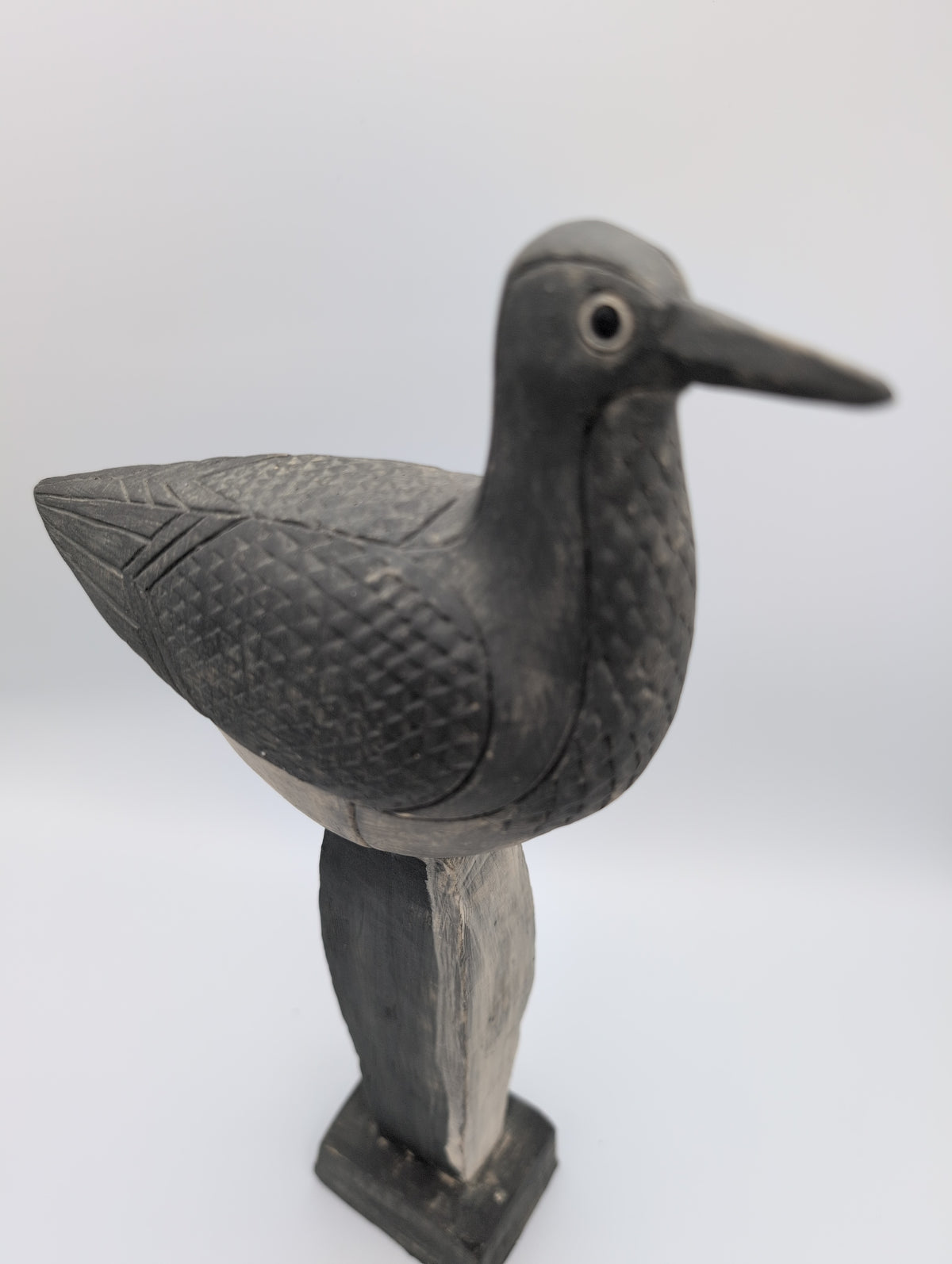 'Sandpiper Sentinel' stoneware sculpture