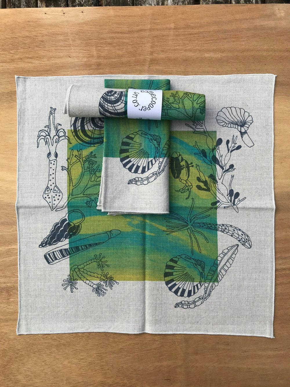 Linen napkin - seashore