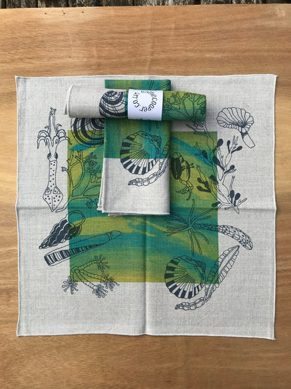 Linen napkin - seashore
