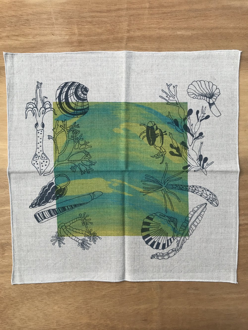 Linen napkin - seashore